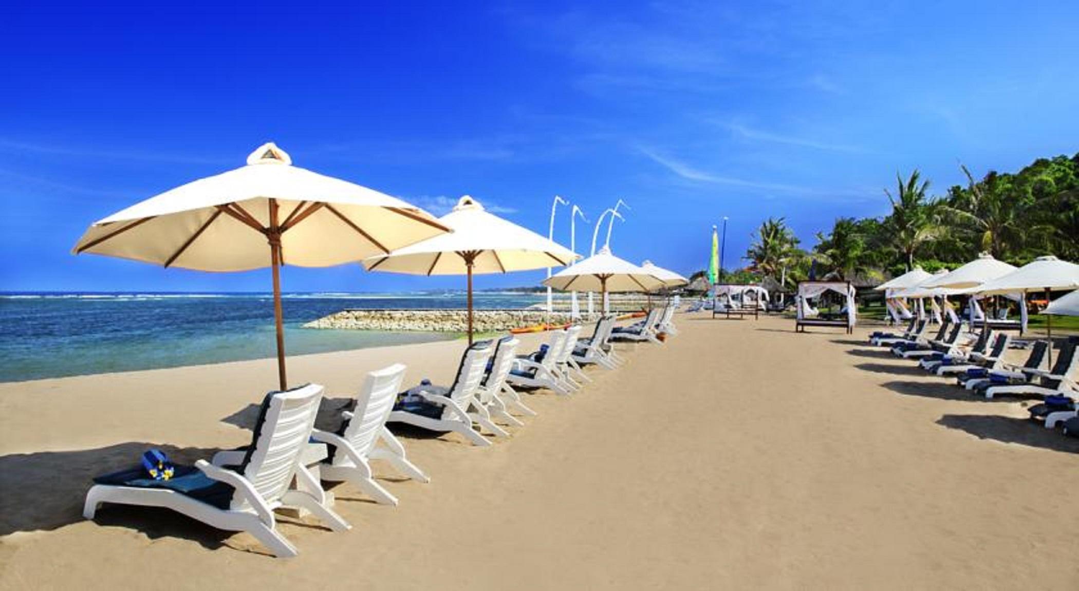 Grand Mirage Resort & Thalasso Bali Nusa Dua  Dış mekan fotoğraf Beach at the Grand Mirage Hotel